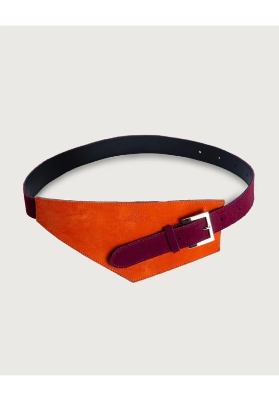 Justina burdeos/naranja