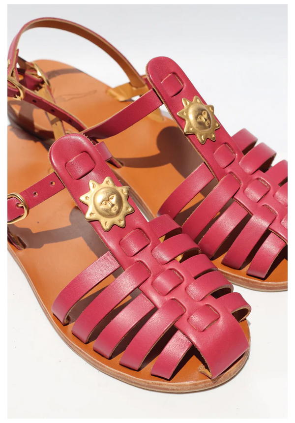 Sandalias de Pescador  Borgoña + Sol