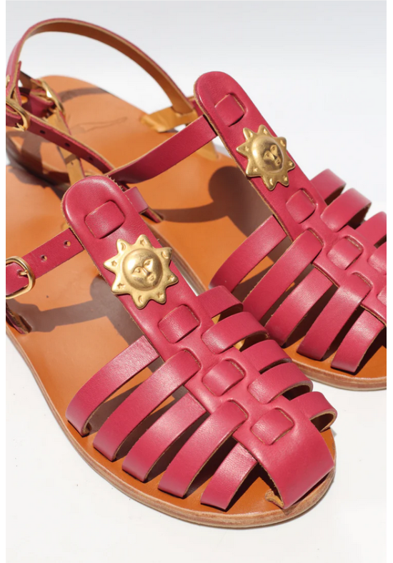 Sandalias de Pescador  Borgoña + Sol