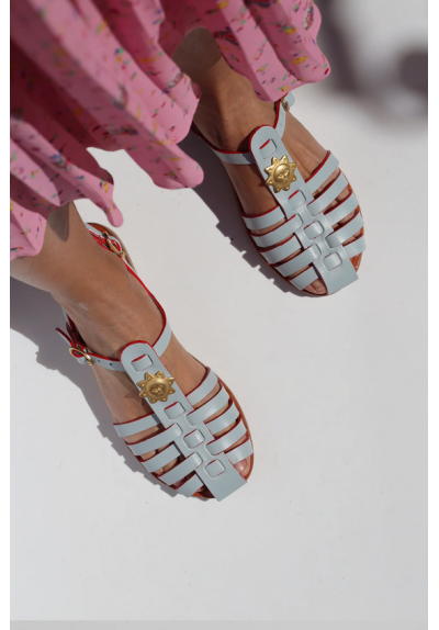 Sandalias de Pescador  Gloria Toque Rojo + Sol