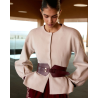 CHAQUETA PUNTO CONCHA BEIGE