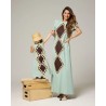 VESTIDO CORAZÓN TURQUESA