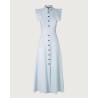 VESTIDO GALA GRIS CLARO