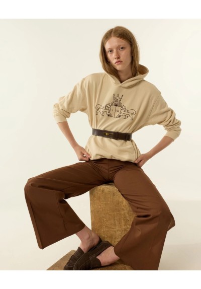 SUDADERA LEO BEIGE