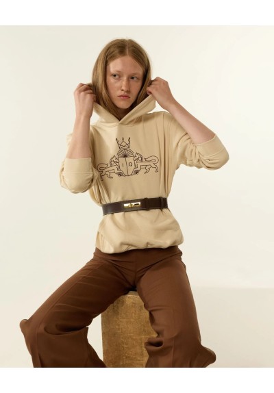 SUDADERA LEO BEIGE