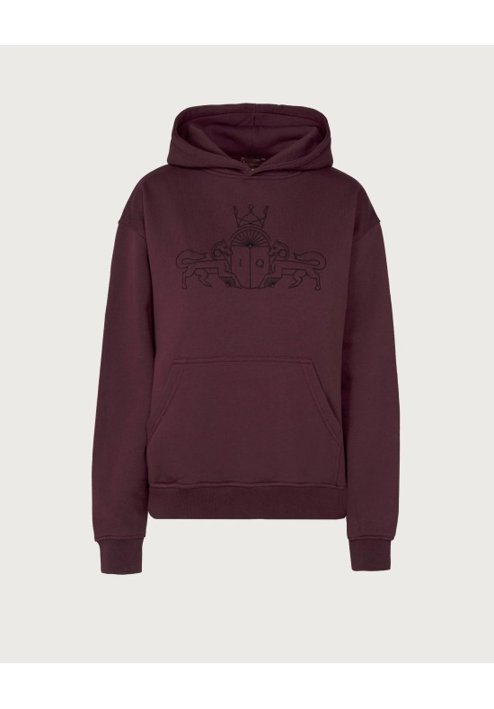 SUDADERA LEO GRANATE