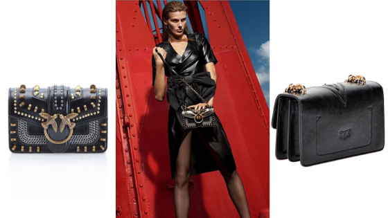 Bolso bandolera detalles metálicos PINKO
