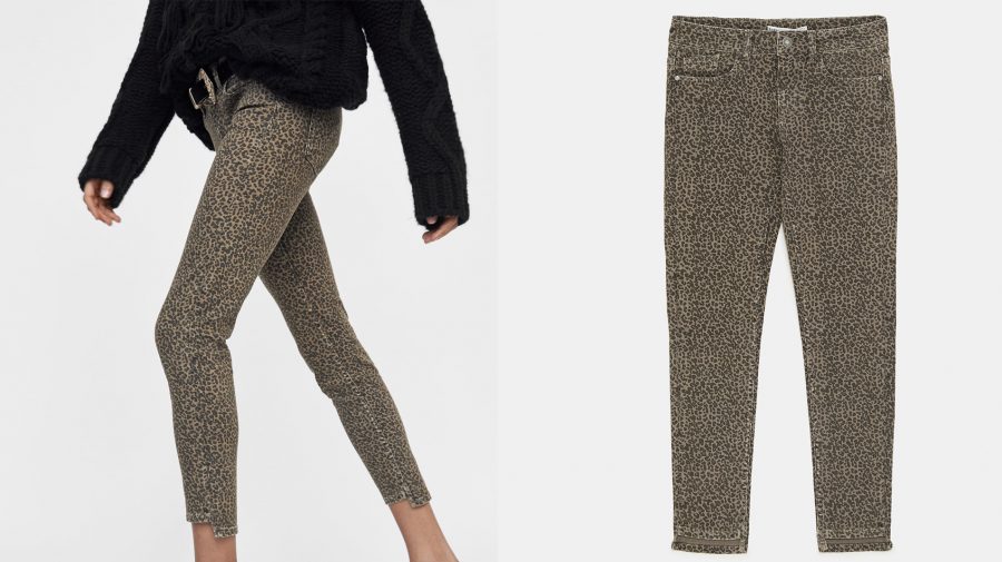 Pantalones estampados de leopardo