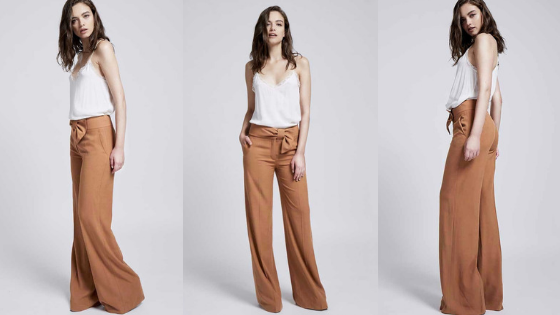 Pantalón de Palazzo de corte cómodo y fácil de llevar, tanto para el día a día o en ocasiones más especiales.
