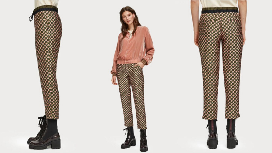 Pantalón estampado logotipo cinturilla elástica