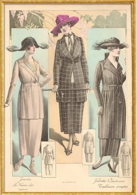 Imágenes de mujeres con trajes sastre de finales del s.XIX