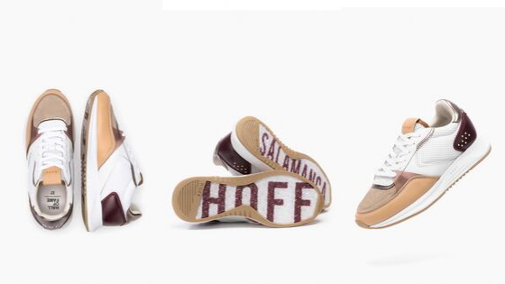 Modelo de zapatillas blancas Salamanca de la colección de Hoff