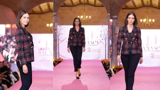 Desfila Salamanca, Blazer cruzada cuadros