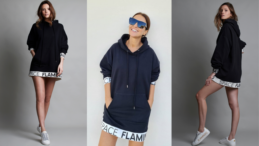 Vestido sudadera con capucha